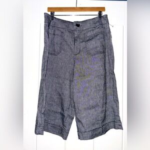 Maeve Anthropologie‎ Colette Linen High Rise Longline Short Women 32 NEW Boho